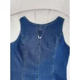 thumbnail image 5 of Women's Sleeveless Denim Dress with Round Neck and Backless Tie-Up Design, 5 of 5