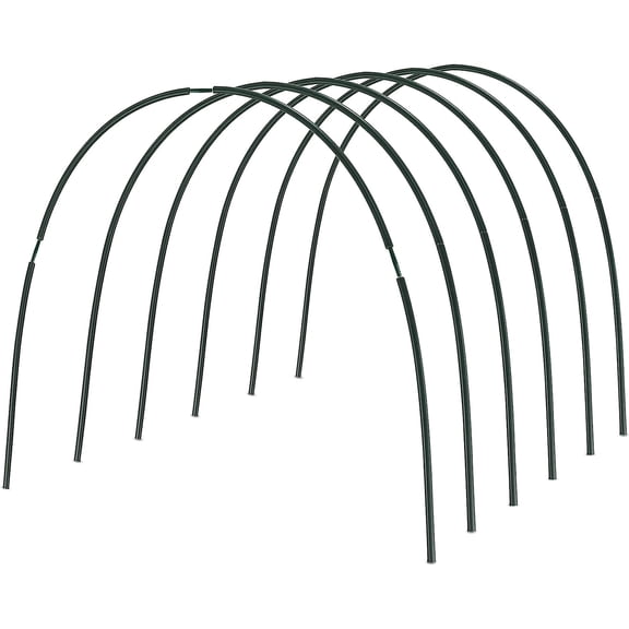 Gardzen Garden Hoops, DIY Grow Tunnel, Greenhouse Hoops for Raised Beds and Garden Netting 24PCS