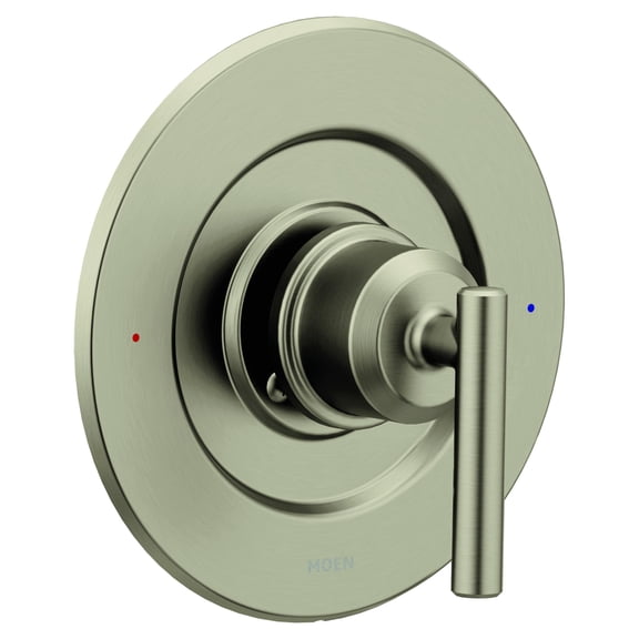 Moen Gibson Pressure Balancing Modern Shower Lever Handle, Posi-Temp Valve Required, Brushed Nickel