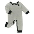 thumbnail image 2 of guohui Baby Long Sleeve Romper Bodysuit Round Neck Fashionable Long Leg Romper for Park 18 to 24 Months, 2 of 9