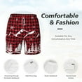 thumbnail image 5 of Gaeub Christmas Tree Buffalo Plaid Mens Swim Trunks Stretch Beach Shorts Quick Dry for Men Swim Shorts Swimwear with Pockets- 3X-Large, 5 of 9