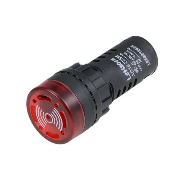 Uxcell Plastic AC/DC 12V Flashing LED Indicator Lights Red 1 Pack