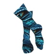 thumbnail image 4 of Rateoe Blue Viper Snake Closeup Face print Women's Men's Novelty 20in Crew Socks Cotton Socks Knee High Socks for Walking,Running,Nurses,Pregnancy-One Size, 4 of 8