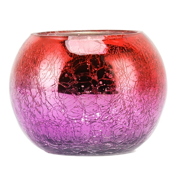 Cracked Candle Holder,Glass Candle Holder Cracked Glass Candle Holder Glass Candlestick Next-Gen Design