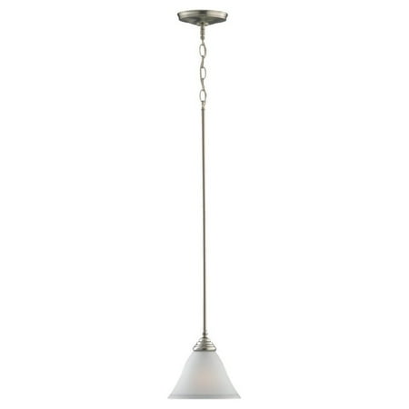 Sea Gull Lighting Plug - Sea Gull Albany Mini Pendant Light - 8W in. Brushed Nickel