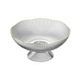 thumbnail image 3 of Cuenco de pedestal decorativo Sunnimix Frutero de pedestal Blanco, 3 of 8