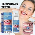 thumbnail image 4 of Kit de reparación de dientes temporales, dentaduras postizas con pegamento sólido para prótesis dentales faltantes o rotas, 4 of 5