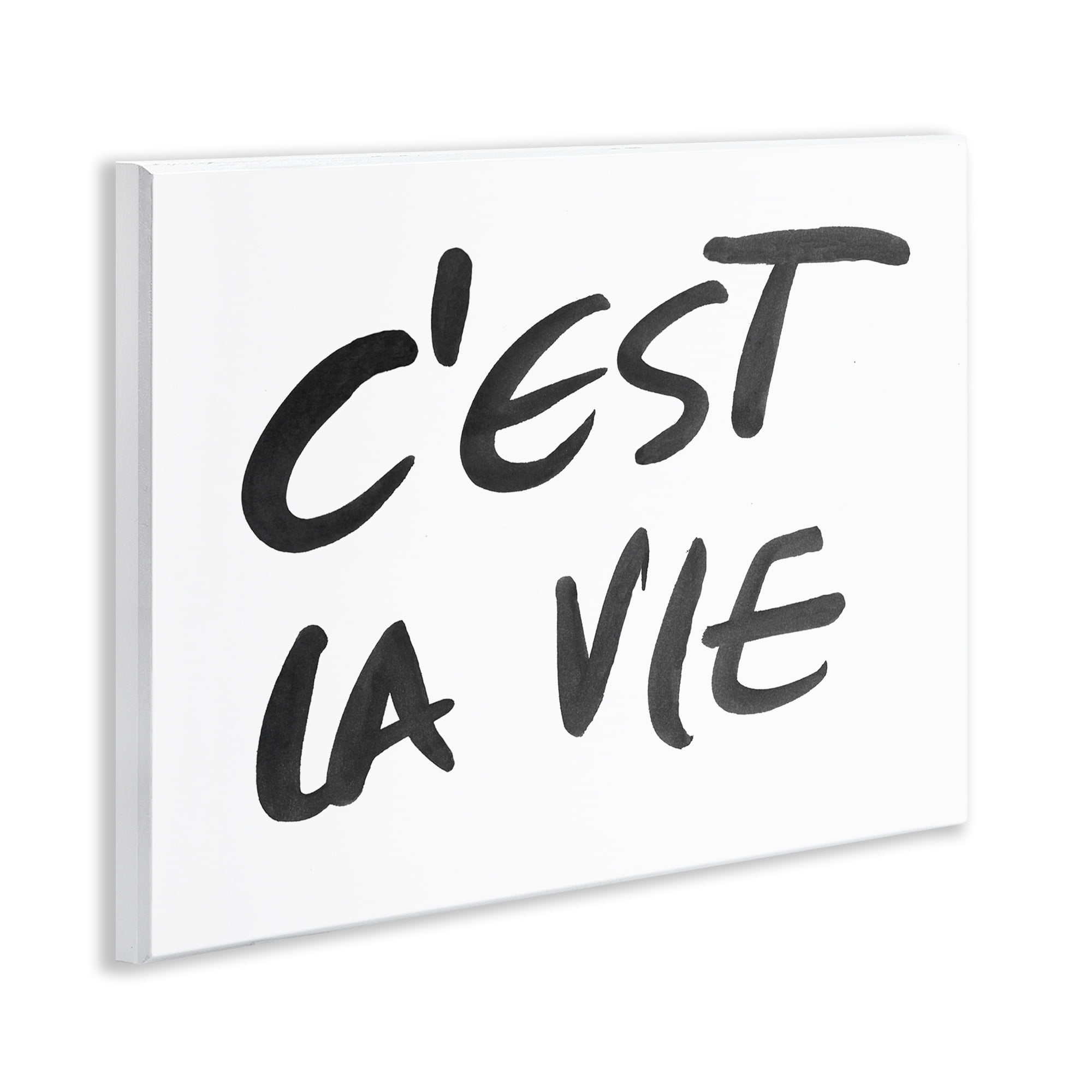 Stupell Industries C'est La Vie Minimal Text Wall Plaque Art, design by SD Graphics Studio