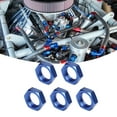 thumbnail image 4 of AN8 Nut Fitting Adapter, Durable Leakage Proof AN8 Female Thread Hex Locking Nut  Machined Blue 5 Pcs  For Car, 4 of 8