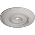 thumbnail image 3 of 44 1/2"OD x 4"ID x 4 "P Classic Ceiling Medallion (Fits Canopies up to 8 1/4"), Hand-Painted Ultra Pure White, 3 of 6