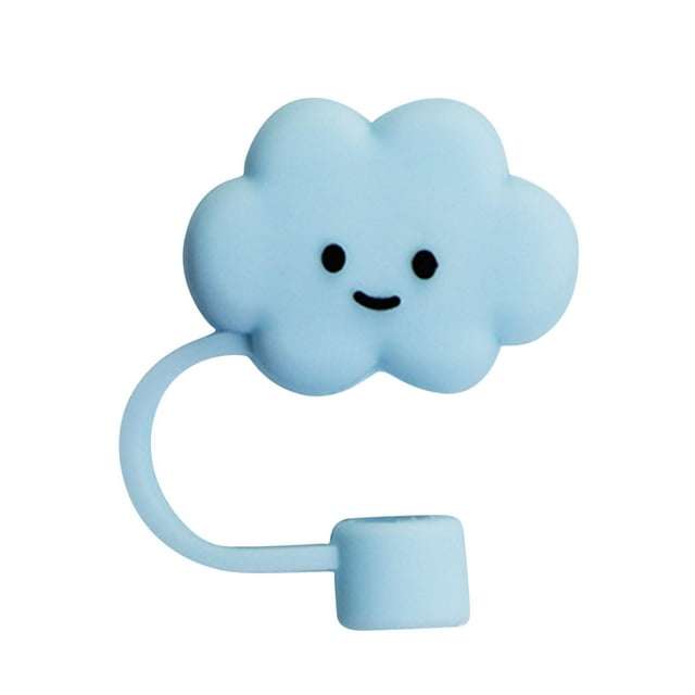 Agiferg 1PC Silicone Straw Tips Drinking Cap Proof Plugs Cover Creative Cup Accessories 6-8mm Straw Sealing Tools