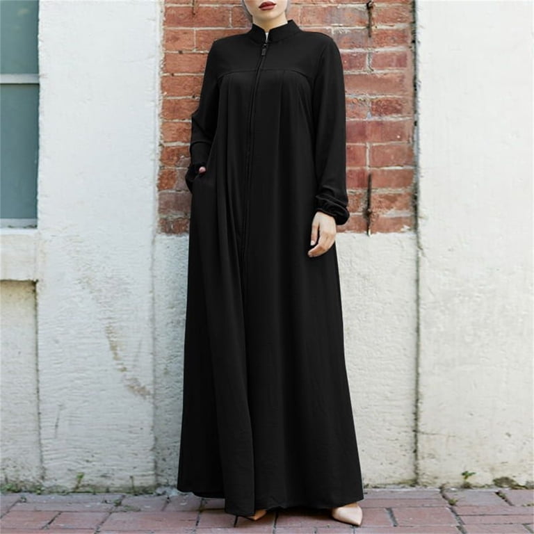 women's summer beach dresses Women Casual Crewneck Short Sleeve Pockets Swing T-Shirt Dress