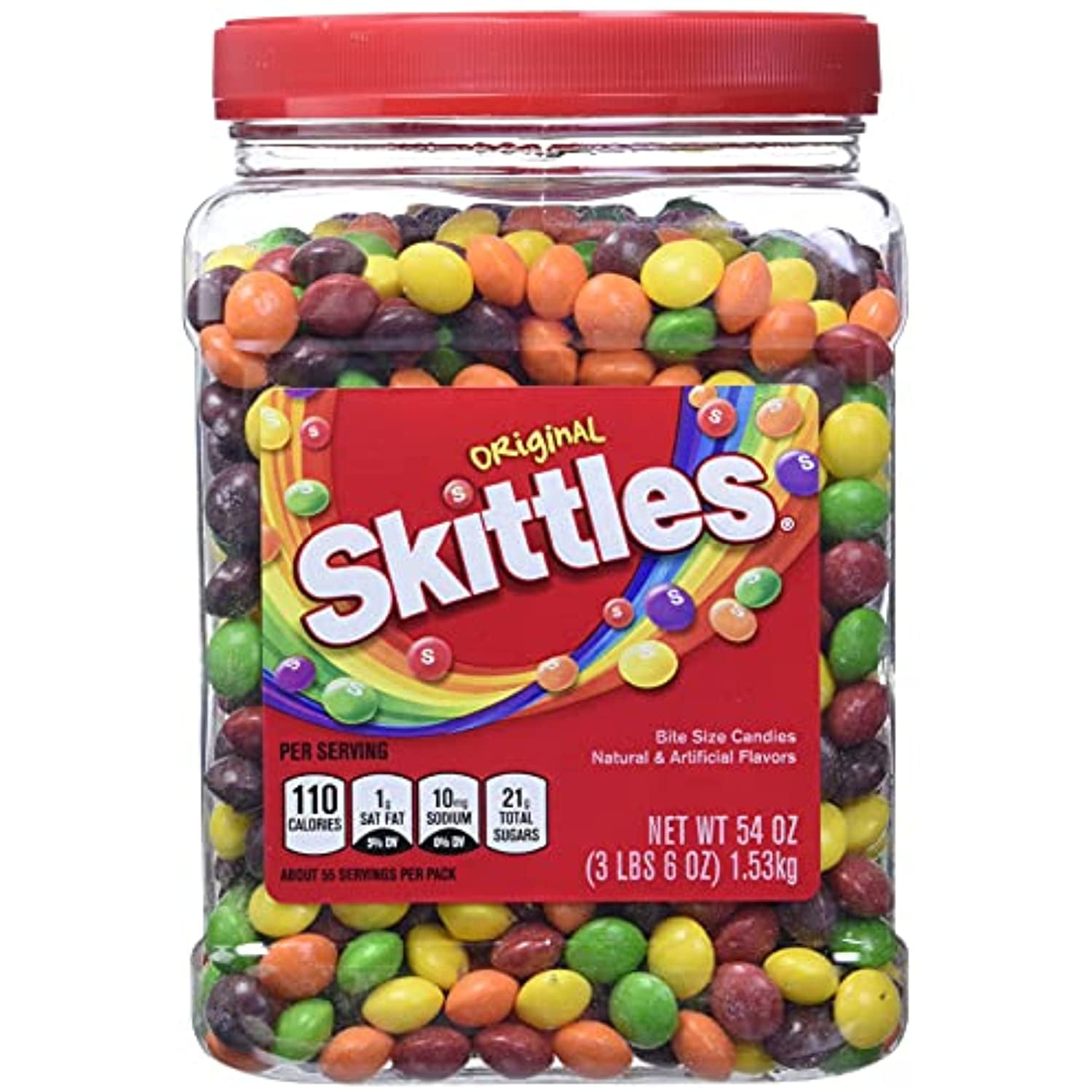 Skittles Original Fruity Candy Jar, Tamarind, 54 Ounce