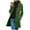 Green, variant on IROINNID Women's Trench Coat Solid Color Long Sleeve Comfy Pocket Woolenlen Coat Recreational Tops, Gray