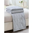 thumbnail image 3 of syligr Cotton Quilt Lightweight Summer Comforter Queen Size Soft Breathable Bedspread Coverlet Washable Quilted Throw Blanket for Bed, 3 of 8