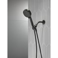 thumbnail image 4 of Delta Faucet ProClean Matte Black Shower Head with Handheld, Showerhead with High Pressure Spray, Handheld Shower Head, 6 Spray Settings, Matte Black 75740BL, 4 of 8
