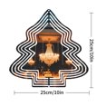 thumbnail image 7 of Elegant Metal Hanging Christmas Tree Wind Decorations - Festive Garden Spinners with Intricate Patterns for Yard and Outdoor Decor, 7 of 7