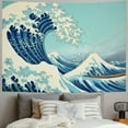 thumbnail image 2 of PRATYUS  Tapastry'S Wall Hanging, Tapestry, Home Decor Tapestry Great Wave Mount Fuji Century Dorm Bedroom Living Room,Blue White 40x60inch, 2 of 6