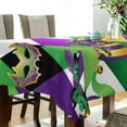 thumbnail image 3 of Coolnut Mardi Gras Rectangle Tablecloth Spill-Proof Polyester Table Cloth Table Cover for Kitchen Dining Picnic Holiday Party Decoration,60"x90", 3 of 7