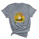thumbnail image 3 of Fiudx Ofertas Flash Del Día Tops con Estampado de Moda para Mujer, Blusa de Manga Corta, Camisetas Divertidas con Cuello Redondo, 3 of 3