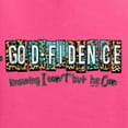 thumbnail image 6 of Wild Bobby Godfidence- Knowing I Can't But He Can Blue and Brown Cheetah Print Inspirational/Christian Unisex Hoodie Sweatshirt, Neon Pink, X-Large, 6 of 6