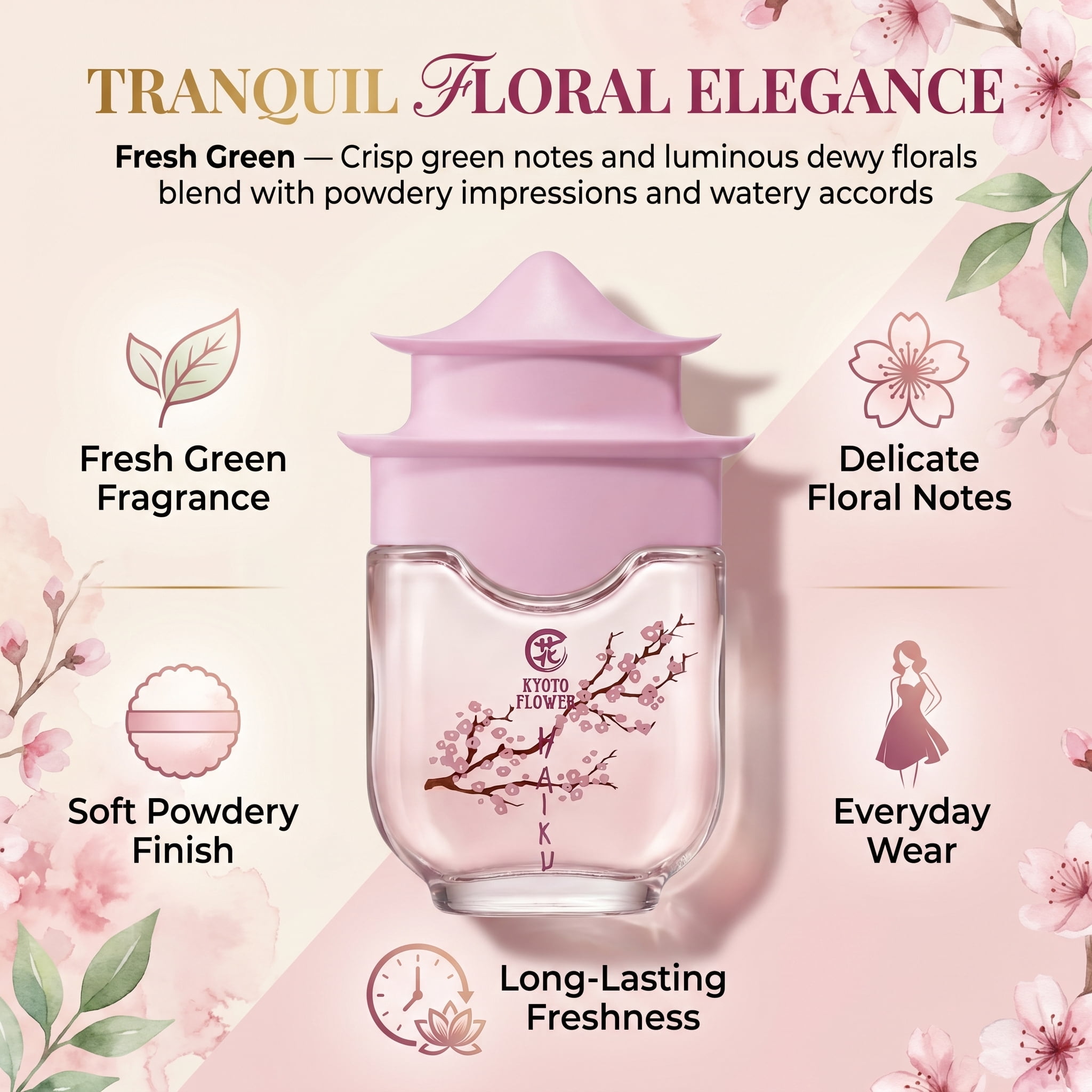 Avon Haiku Eau de Parfum, Perfume for Women, 1.7 oz Spray