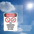 thumbnail image 6 of No Smoking Oxygen In Use OSHA Danger Aluminum Sign 18 Inch x 12 Inch - 10 Pack, 6 of 8