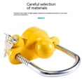 thumbnail image 3 of Cerradura de enganche de remolque de bola universal ajustable, acero resistente, apto para remolque de seguridad de remolque de caravana con llaves amarillo, 3 of 5