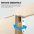thumbnail image 5 of FUEENIRVA Door Hinges Stainless Steel Silver for Home Use Durable and Rust-Resistant 2Pcs, 5 of 6