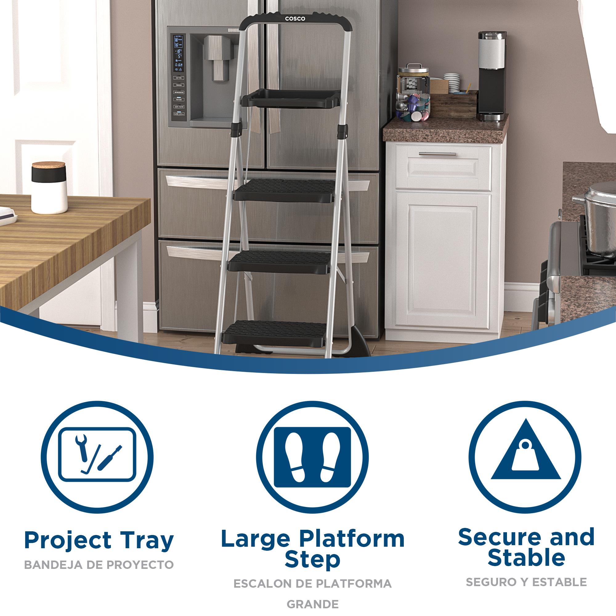 Cosco 3-Step Max Steel Work Platform, 225 lb Capacity photo 4