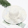 thumbnail image 2 of iHPH7 Sun Hats for Women Sunhats for Women Uv Protection Floppy Hats for Women Floppy Hat Bucket Hats for Woman, White One Size, 2 of 2