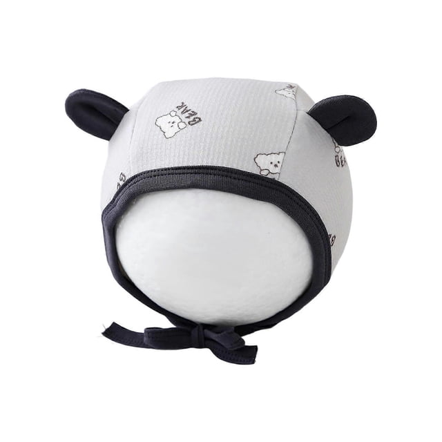 Newborns Protective Earflap Cap Comfortable Fabric Fetal Hat Stretchy For Baby 0 to 5 Months Comfortable Headwear Multicolor