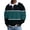 001 Blue, variant on Waffle Polo Shirts for Men Color Block Striped Turndown Collar Long Sleeve Blouse Top Oversized Casual Sweatshirt