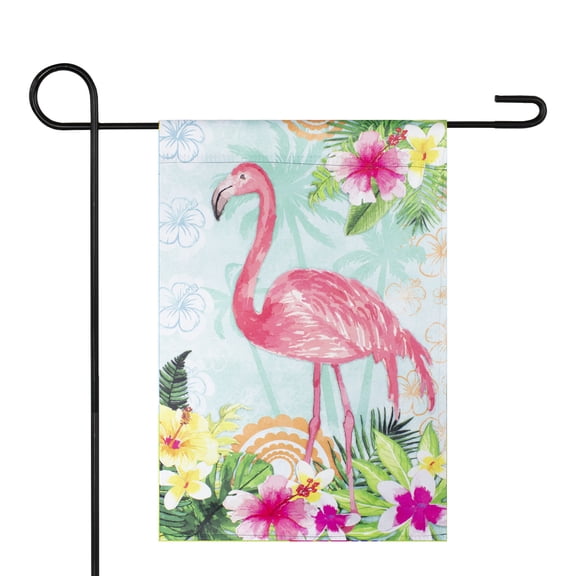 Northlight Tropical Flamingo Spring Outdoor Garden Flag 18" x 12.5"