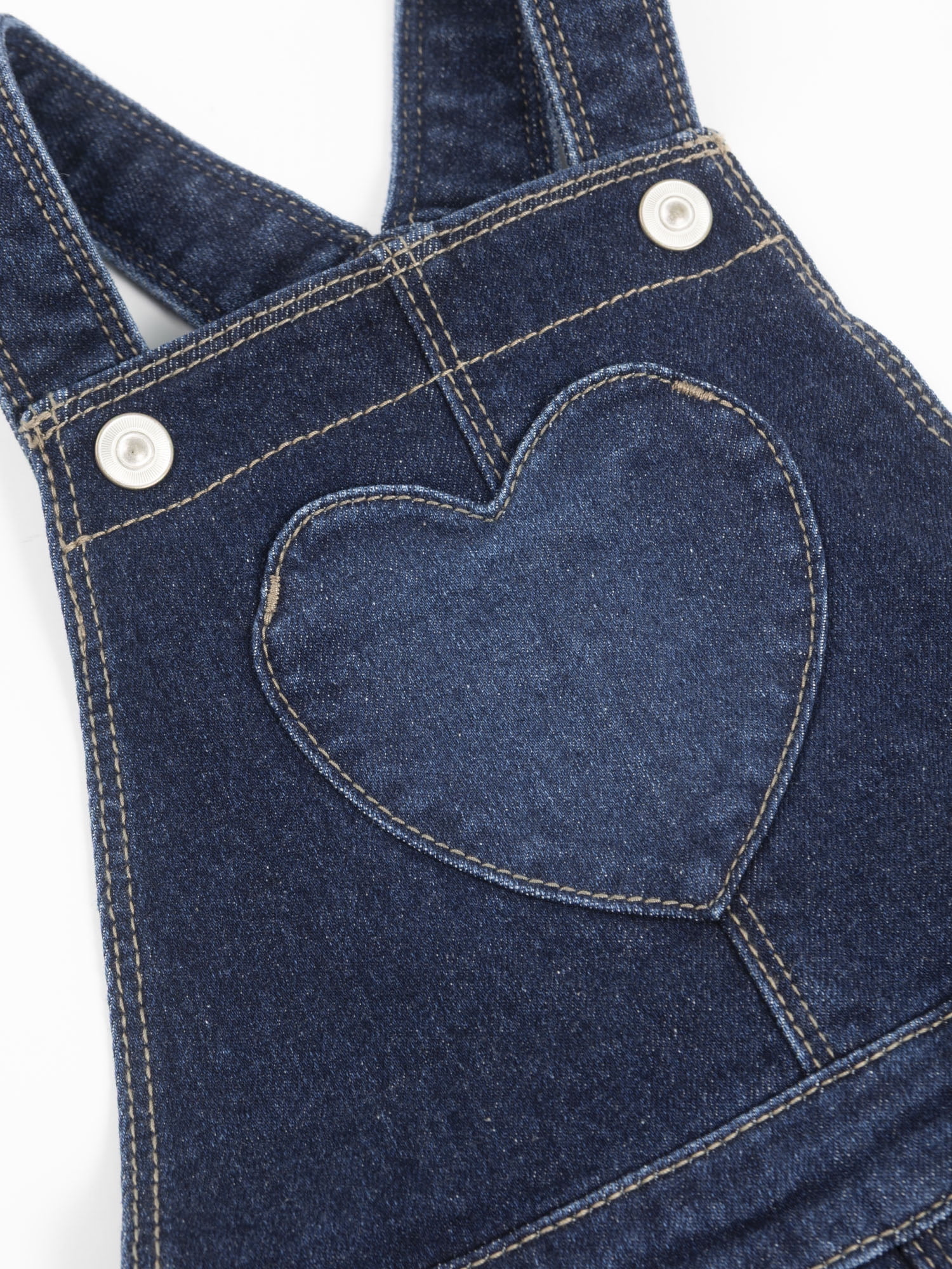 Wonder Nation Toddler Girl Denim Shortall, Sizes 12 Months - 5T