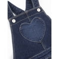 thumbnail image 3 of Wonder Nation Toddler Girl Denim Shortall, Sizes 12 Months - 5T, 3 of 5