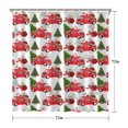 thumbnail image 5 of Red Christmas Car Pattern Shower Curtain 72"x72" ,Bathroom Decorative Shower Curtains Set with 12 Hooks,Modern Waterproof Washable Shower Curtain, 5 of 6