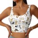 thumbnail image 1 of Balery I Love Dogs Sujetadores deportivos con espalda cruzada para mujer, acolchados, sin costuras, de alto impacto, ideales para yoga, gimnasio, entrenamiento y fitness.-Small, 1 of 8