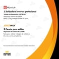 thumbnail image 2 of Soldadora Inverter Profesional Munich + Careta Electronica naranja Munich  COMBO-HIGH-01, 2 of 7