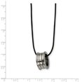 thumbnail image 3 of Pendentif pendentif Cordon en Cuir de Tungstène 18 Pouces, 3 of 7
