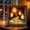 Floating Ghost Path, variant on Homellea Fall Pumpkin Truck LED Shadow Box, 8.46 Inch Sea Glass Style Wooden Diorama Frame Night Light for Tabletop, Wall, Mantel, Shelf, Entryway, Harvest and Halloween Home Decor