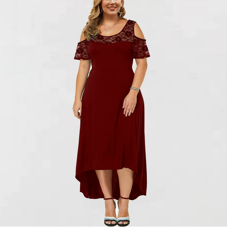 Ziloco Short Sleeve V-Neck Mid-Calf Dress Cute Dresses For Women Women's  Casual Sexy Fashion Summer V Neck Short Sleeve Loose Printing Plus Size  Dress 