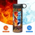 thumbnail image 6 of Sikiie Colorful Maple Leaf Beach Turtle Print 18OZ Insulated Straw Cup, Portable Leak-proof Sports Water Bottle, Stainless Steel Water Cup Suitable for Home and Outdoor, 6 of 8