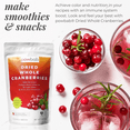 thumbnail image 4 of powbab Dried Cranberries Unsweetened (2.9 oz) - 100% USA Grown Organic Cranberry, 4 of 7