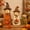 B, variant on Vintage Wooden Scarecrow Fall Decor Set, 3 Pcs Rustic Harvest Figurines (A) | Pumpkin Maple Sunflower Designs, Farmhouse Tabletop Thanksgiving Autumn Home Decorations for Indoor Mantel Shelf