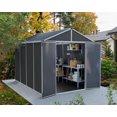 thumbnail image 3 of Rubicon 8 ft. x 10 ft. Dark Gray Garden Storage Shed, 3 of 7