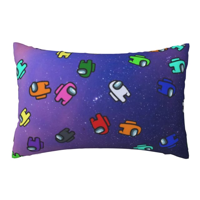 Entre nosotros funda de almohada linda funda de cojín dibujos animados conjuntos de cojines traseros ropa de cama suave decoración del hogar regalos de boda 20x30 pulgadas