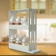 thumbnail image 2 of Shoreew Sliding Spice Rack Organizer Pull-Out Design Large Capacity Adjustable Height Multi-Functional Seasoning Organizer Storage Holder, 2 of 6