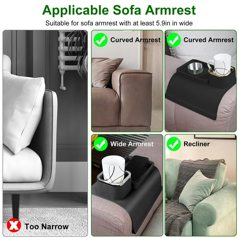 Silicone Sofa Armrest Tray Cup Holder, iMounTEK Anti Slip & Anti