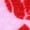 Pink-Red Rose, variant on INSPIRE CHIC Heart Printed Cute Flat Shoelaces for Sneakers and Boots - 1 Pair of Colorful Laces Black 100cm/39.4"